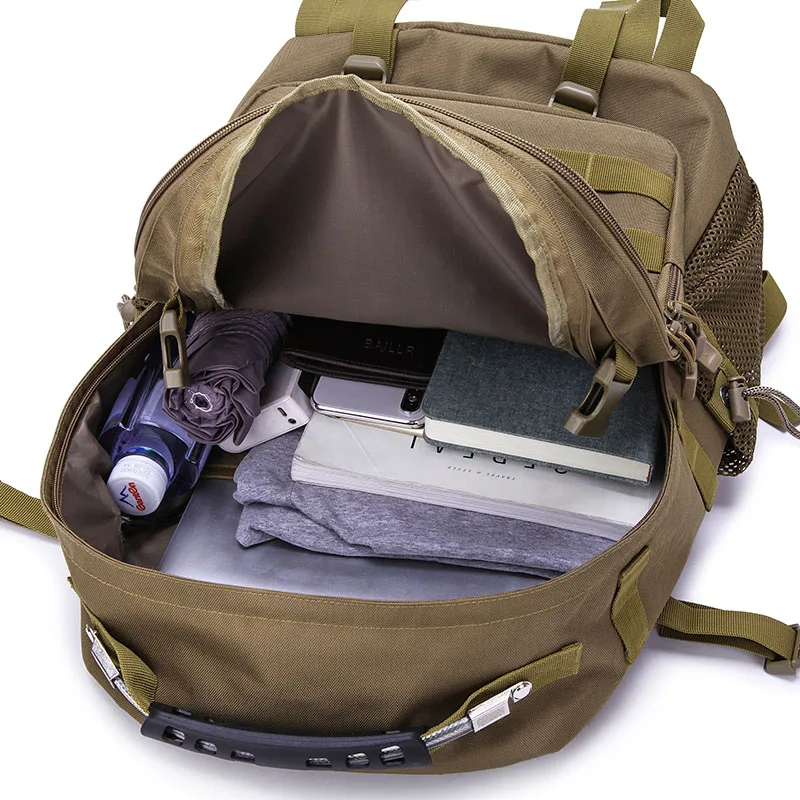 Открытый для мужчин и женщин военный тактический рюкзак Треккинг Спорт Путешествия 50L нейлон Кемпинг Туризм Треккинг Камуфляж сумка