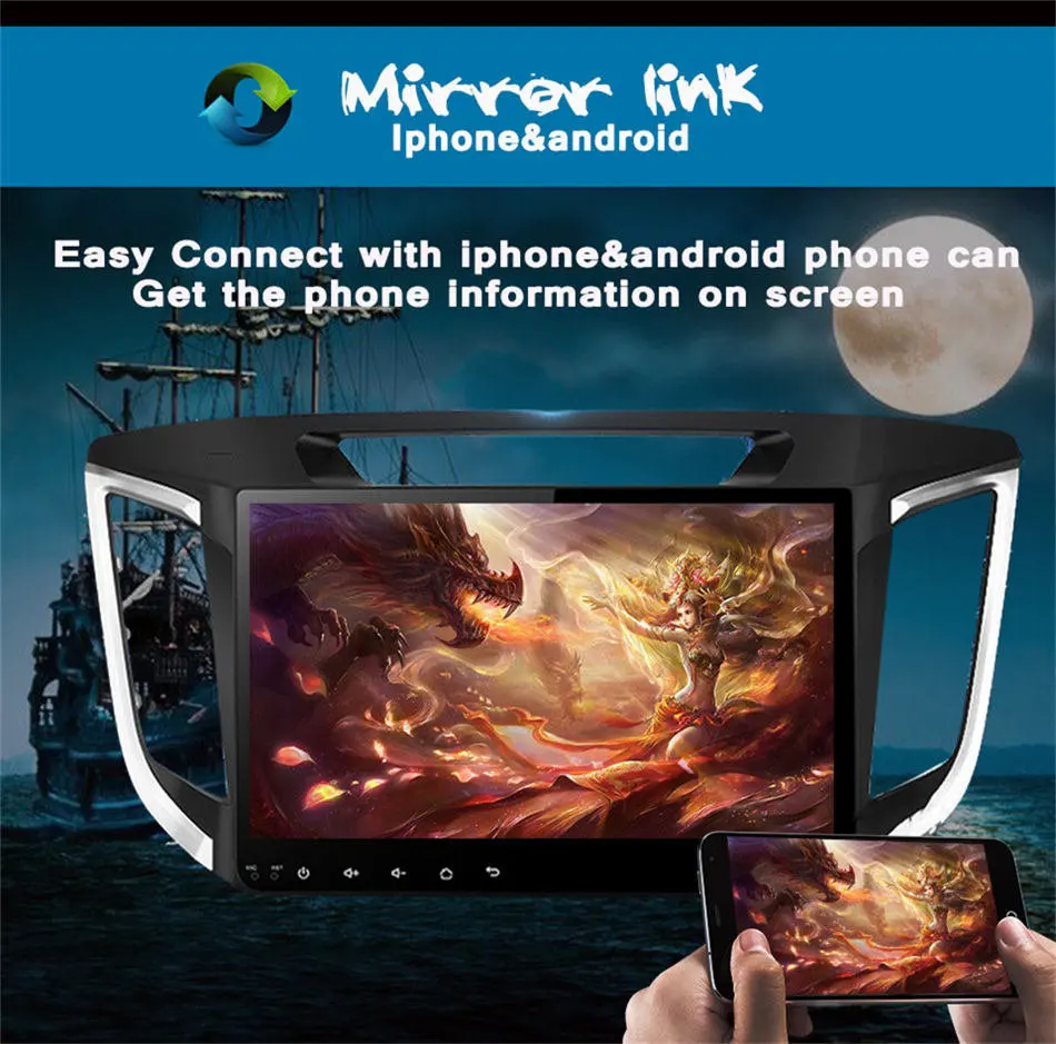 Discount 2 din multimedia Radio player ips Android 9.0 For Hyundai ix25 Creta 2014-2018 with GPS Navigation Stereo Audio Player (No dvd) 13 Discount 2 din multimedia Radio player ips Android 9.0 For Hyundai ix25 Creta 2014-2018 with GPS Navigation Stereo Audio Player (No dvd) 13