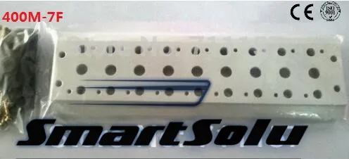 4V410-15 Pneumatic Airtac Solenoid Valve Manifold Base Board With Screws Gasket 400M-9F For 4v400 4A400 4V410-15 9 Stations 4v100 4a100 series 9 station airtac solenoid valve manifold with screws