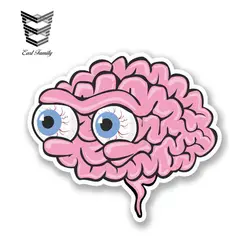 EARLFAMILY 13 см x 11 см автомобильный Стайлинг Eyeball Brains виниловая Автомобильная наклейка айпад ноутбук скейтборд шлем зомби водостойкая наклейка