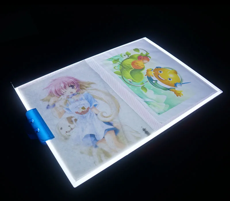 ELICE A2 A3 A4 26,77 дюймов светодиодный светильник, регулируемый светильник, трассировочная доска, светильник для рисования, коробка для художественных анимационных набросков - Цвет: A3-1(47x34.5x0.5cm)
