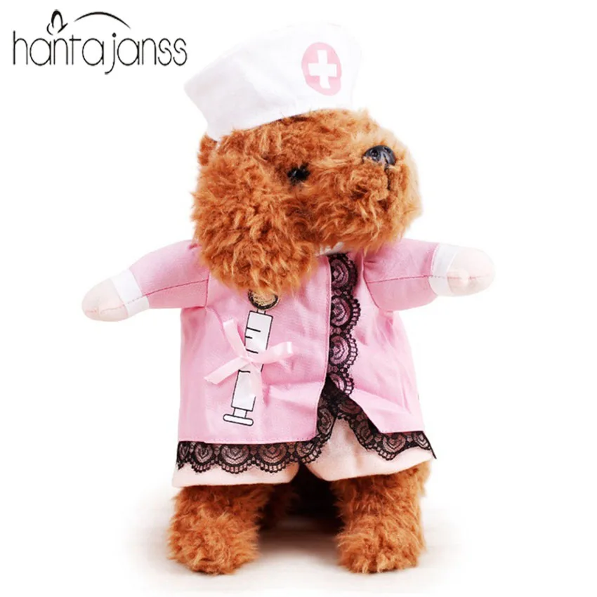 HANTAJANSS 2017 Halloween Pet Cat Dog Nurse Costume Cosplay Funny Small Medium Dog Puppy Party