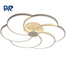 Creative Flower Shape 3/5/6 Heads Acrylic Ceiling Lamp For Living Room Bedroom Modern LED Ceiling Lights Luminaria Led Lampen