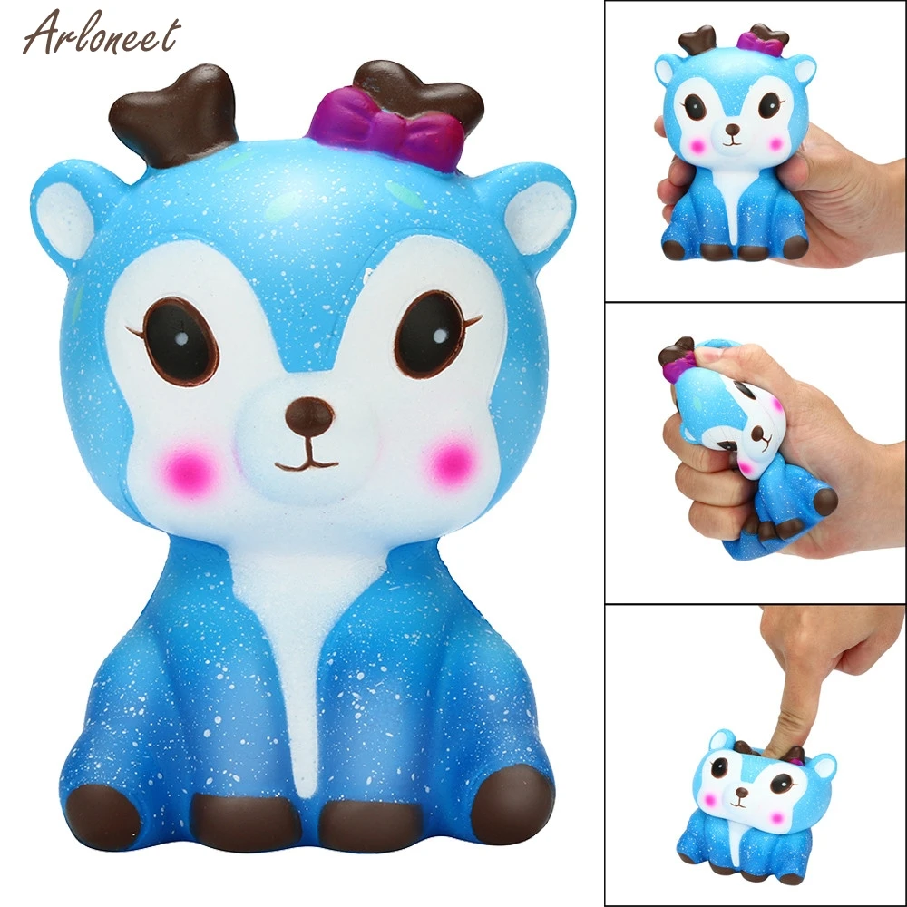 Мягкие игрушки Kawaii Мультфильм галактика олень мягкий медленно поднимающийся крем Ароматизированная игрушка для снятия стресса Антистресс снятие стресса