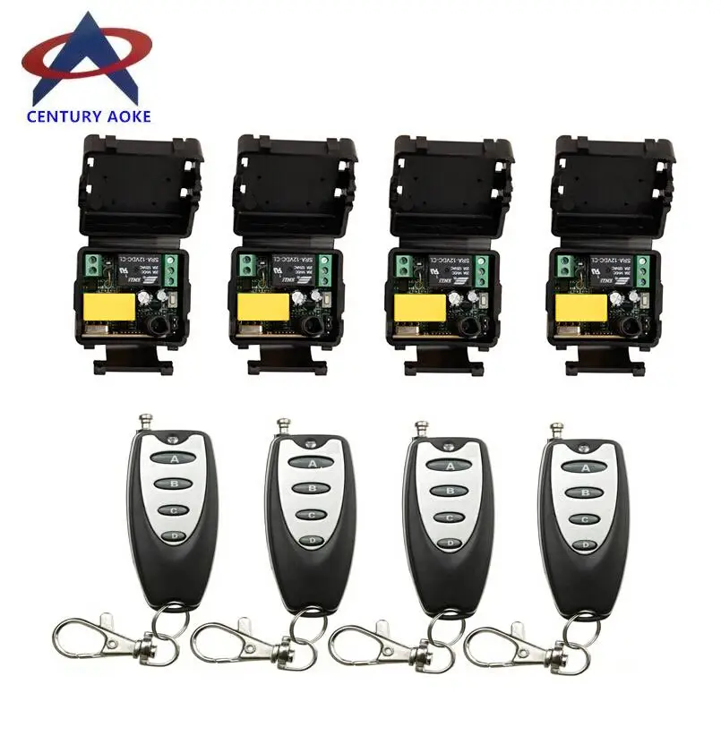 RF mini Wireless Remote Control AC 220 V 1 channel 2015 new style 4 transmitter &amp Receiver | Электроника