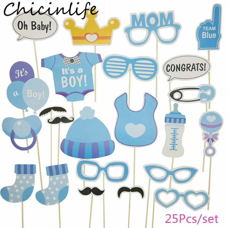Chicinlife 25 шт. It's A Boy/Girl фото стенд реквизит День Рождения Вечеринка Baby Shower пол