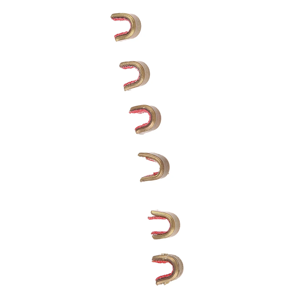 Perfeclan Bow String Buckle Clip Durable 6 Pieces Bowstring Nocks Set Buckle Clips Nocking Point for Archery Hunting  