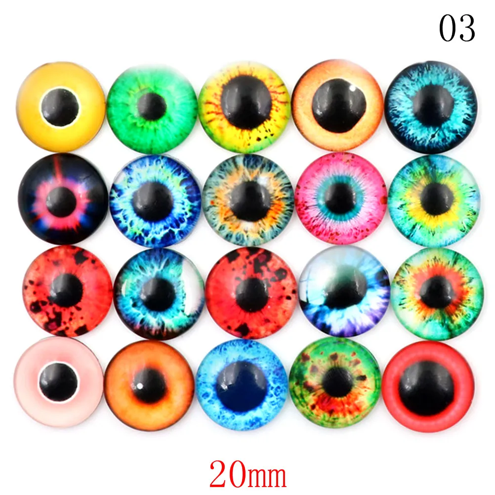 10Pcs/1Pair 10/16/20MM Plastic /Glass Dolls Eye DIY Crafts Eyes for