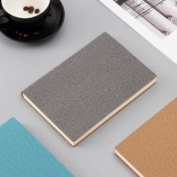 

A5 thick paperback notebook cotton cloth pattern macarons diary student English notebook