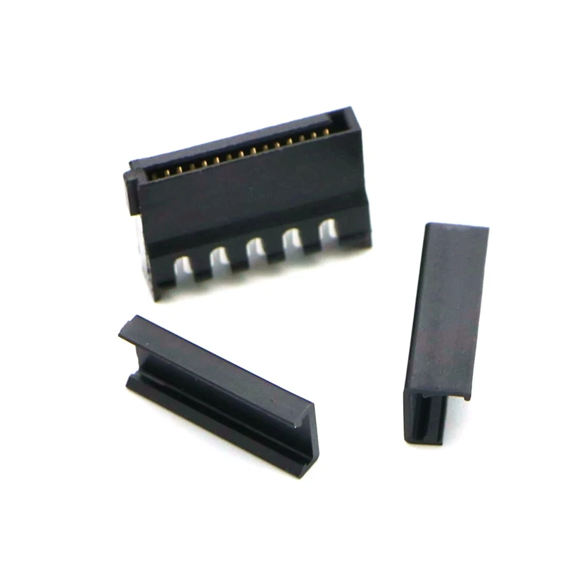 

50pcs/Lot Black SATA 15Pin Female Power Connector With Cap.