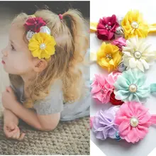 Yundfly Baby Girls Boutique Chiffon Headband Kids Rose Flower Hairband Children Headwear Hair Accessories Birthday Gift Yundfly Baby Girls Boutique Chiffon Headband Kids Rose Flower Hairband Children Headwear Hair Accessories Birthday Gift