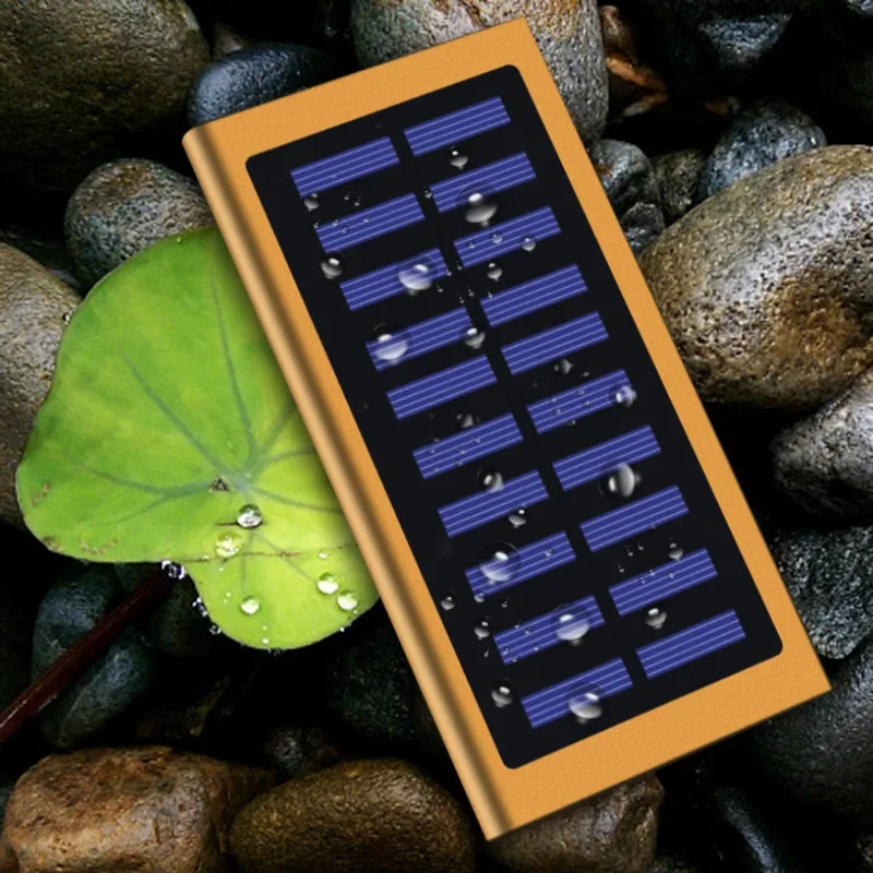 

2018 Top solar Battery Charger Cases 20000mah Power Bank External Dual USB Powerbank Portable phone Charger for iPhone X 8 Plus
