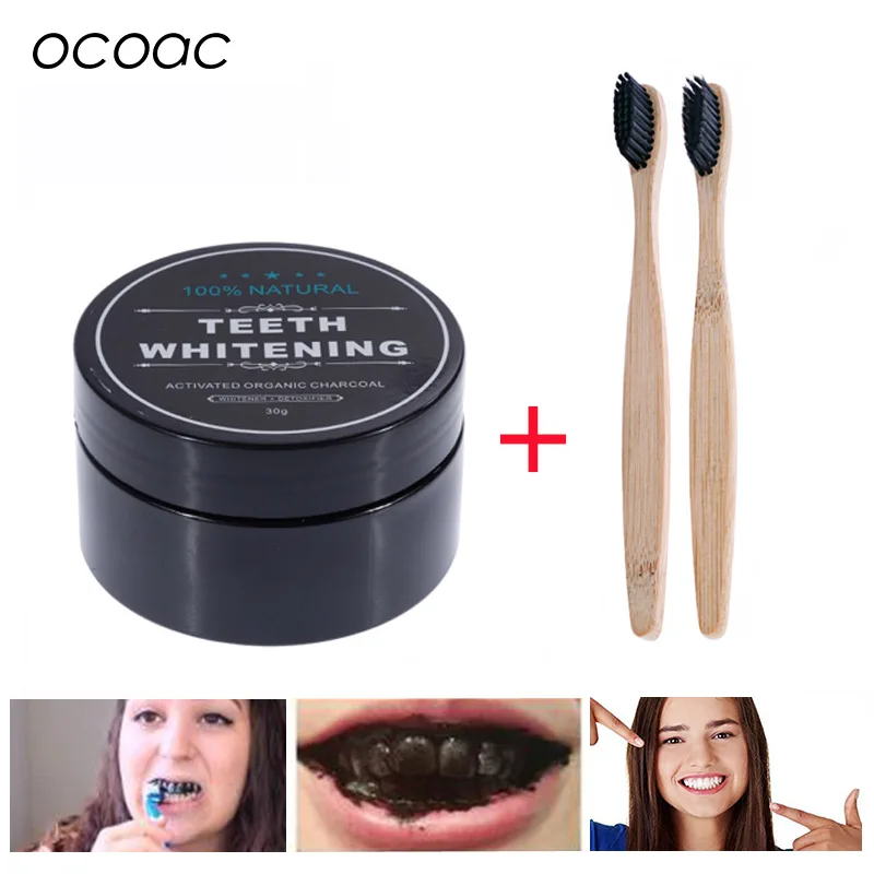 

Teeth Whitening 30g Powder Smoke Coffee Tea Stain Remove Bamboo Activated Charcoal Powder Oral Hygiene Dental Tooth Care