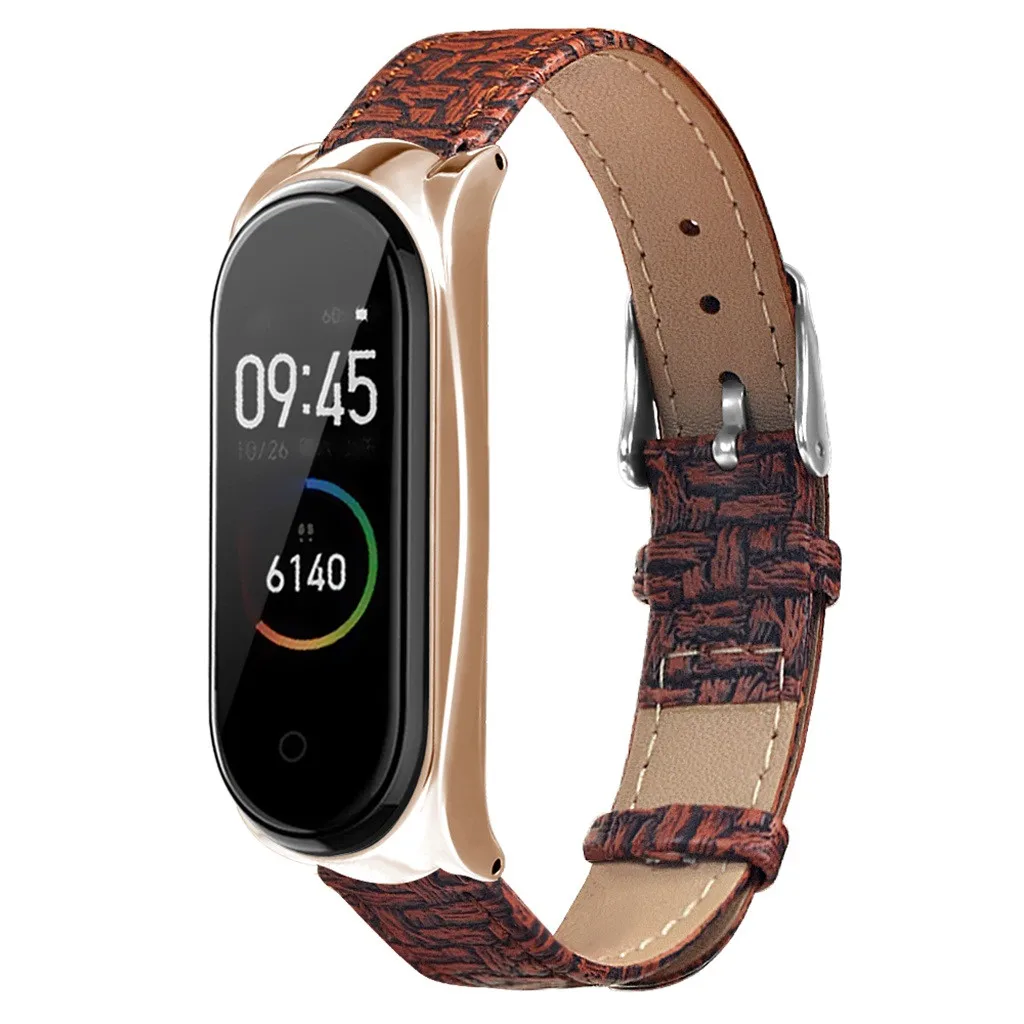 Умный Браслет OMESHIN для Xiaomi Mi Band 4 легкий кожаный ремешок часов 25 см Регулируемая