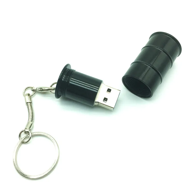 Высокая Скорость Бочка Металлическая USB 3.0 Flash Drive + брелок бутылки масла Барабаны модель Флеш накопитель Memory Stick 4 ГБ 8 ГБ 16 ГБ 32 ГБ 64 ГБ