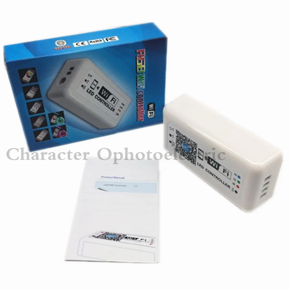 

1pcs WIFI LED RGB Controller DC12-24V for RGB LED Strip Applicable to IOS and Android Mobile