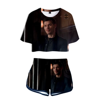 

Niklaus Mikaelson 3D print Summer K-pops Casual Cool Women Two Piece Set Shorts and T-shirts Clothes 2019 Hot Sale K-pops sets
