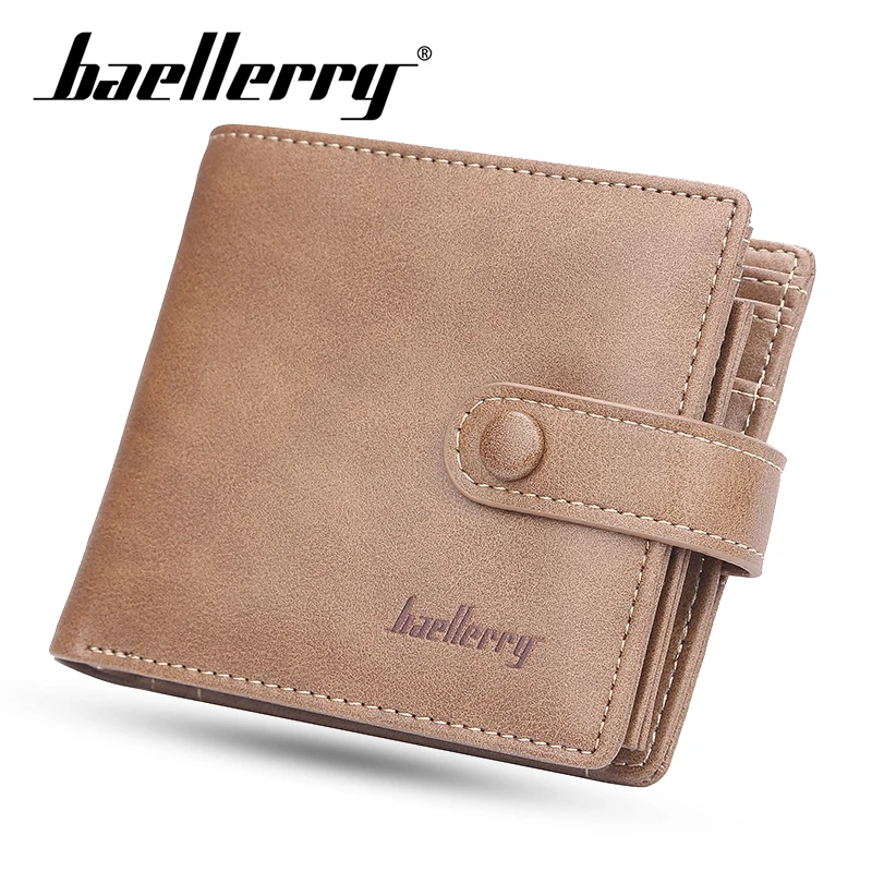 

Baellerry PU Casual Style Zipper Men Wallets Card Holder Small Wallet Male Synthetic Leather Man Purse Coin Purse Men Carteira