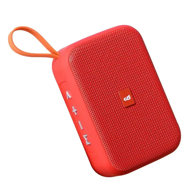 Red TG506 беспроводной динамик с функцией Bluetooth, квадратный Открытый водонепроницаемый стерео динамик с поддержкой tf-карты 2000 мАч - Цвет: Red