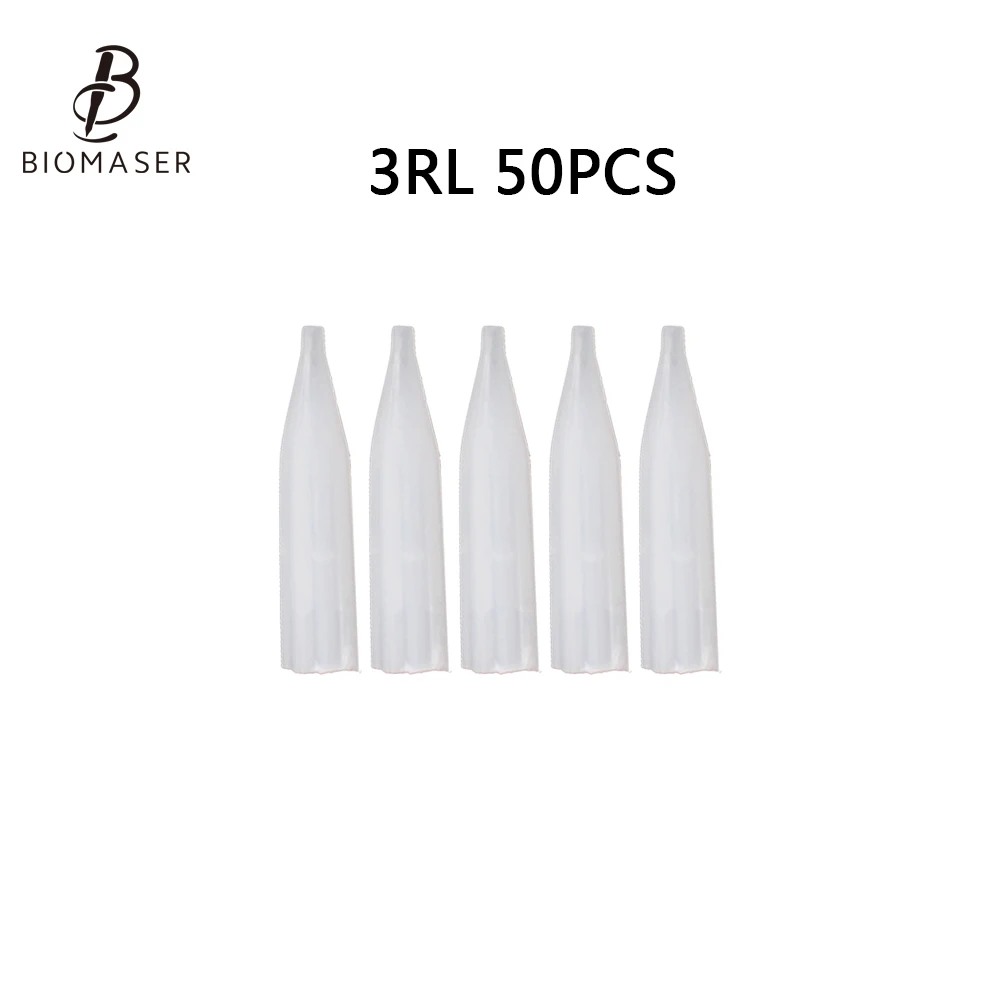 

50Pcs Permanent Makeup Machine Tattoo Tips Eyebrow Lips Tattoo Tips 3RL for Permanet Makeup Machine Pen