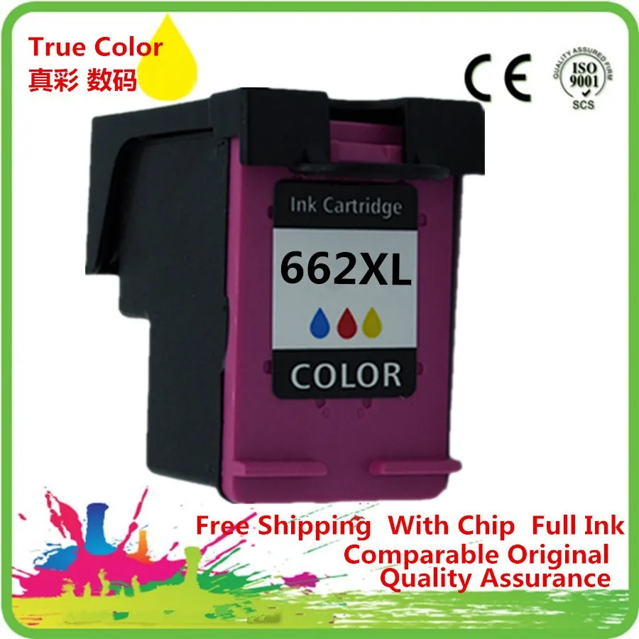 Чернильные картриджи восстановленные для 662 XL 662XL HP662 HP662XL Deskjet Ink Advantage 1015 1515 2515 2545