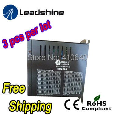 3 pcs per lot In Stock Free Shipping Leadshine 2 phase stepper drive ND2278 220 VAC out 7.8A updated version based on MD2278