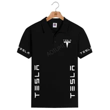 Для мужчин Лето Новое поступление Мода 10 цветов воротник Тесла рубашки поло одноцветное Топы корректирующие