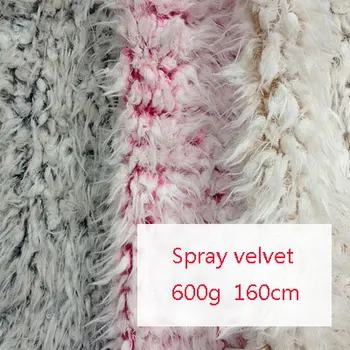 

Factory direct warp knitted polyester dyed velvet plush toy knitted fabric clothing