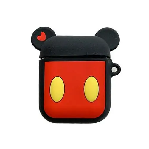 3D Cute Disney Earphone Case headset Cover For Apple Airpods Charging Case lovely girl earphones cartoon box for airpod case - Цвет: Темно-желтый