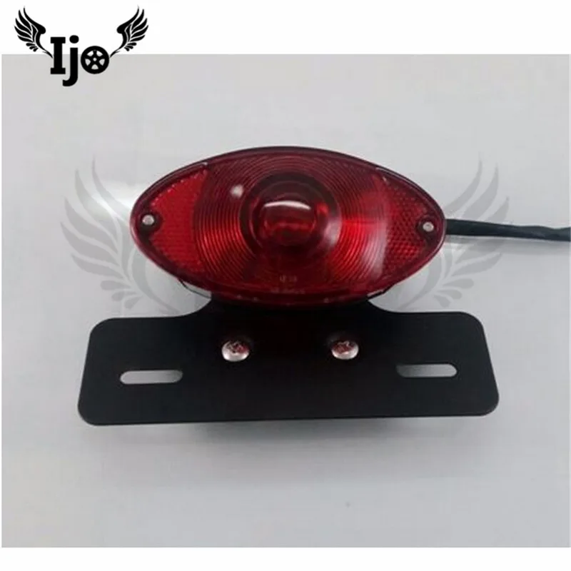 Motorcycle taillight cool black retro style Classic Motorcycle modified license plate taillight electric vehicle brake taillight Motorcycle taillight cool black retro style Classic Motorcycle modified license plate taillight electric vehicle brake taillight