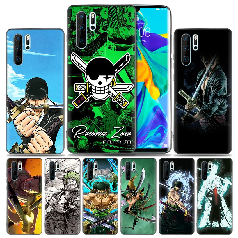 

One Piece Roronoa Zoro Fashion Soft Rubber Case For Huawei Honor 8X 9 10 8C Mate 20 lite Y9 Y6 Y7 Prime Pro 2019 Cover