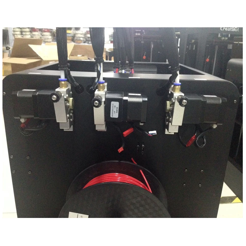 DE03 крупнейшие ультраширокие тройные экструдеры металлический каркас 3D принтер