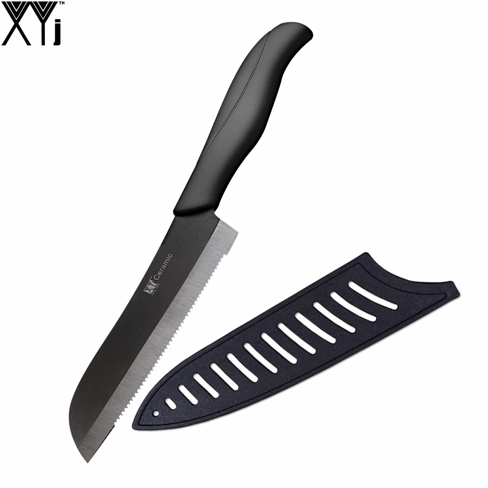 Fashionable Ceramic Knife 5 Inch Serrated Bread Knife With Non Slip