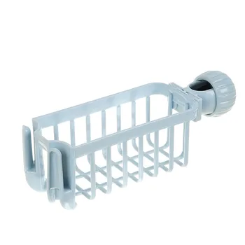 

Kitchen Storage Rack Sink Faucet Sponge Soap Cloth Drain Rack Storage Organizer Holder Shelf ABS+PP Blue Gray Pink 2019 July12
