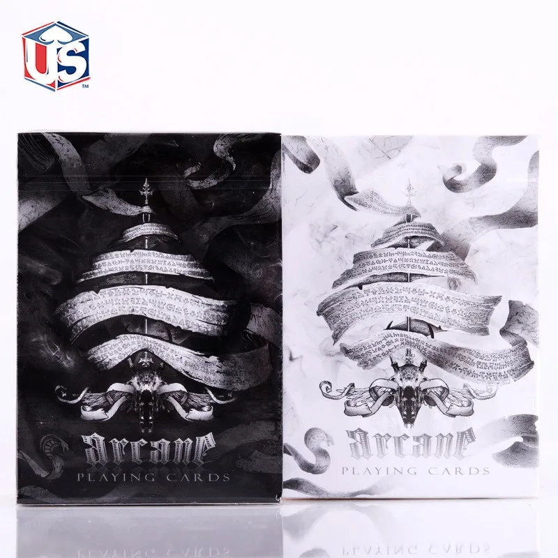 Ellusionist черные арканские Игральные карты (черные или белые) покерная Волшебная