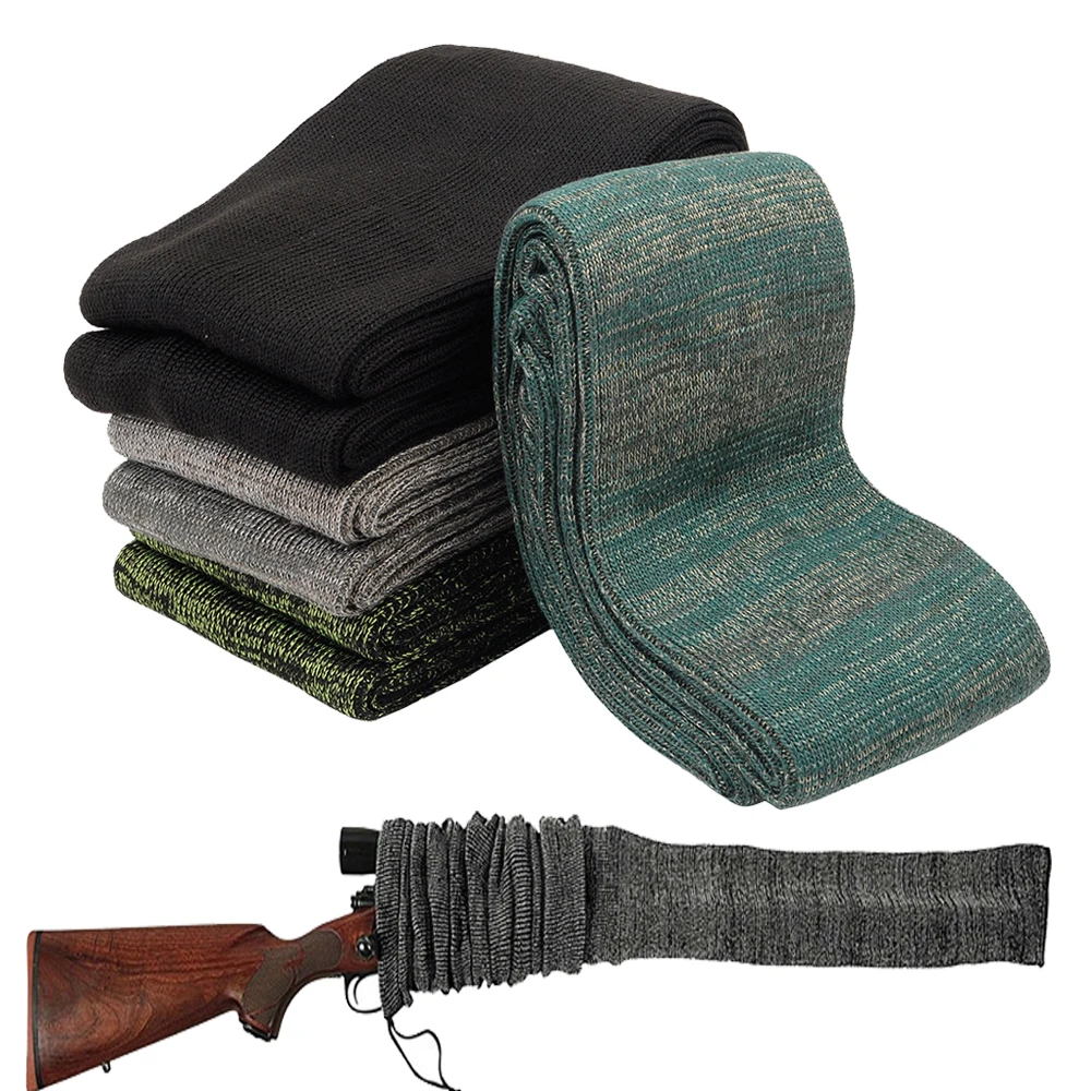 

54" Rifle Knit Air Gun Sock Polyester Silicone Treated Rifle Protector Shotgun Cover Case Storage Sleeve Firearm Fabric