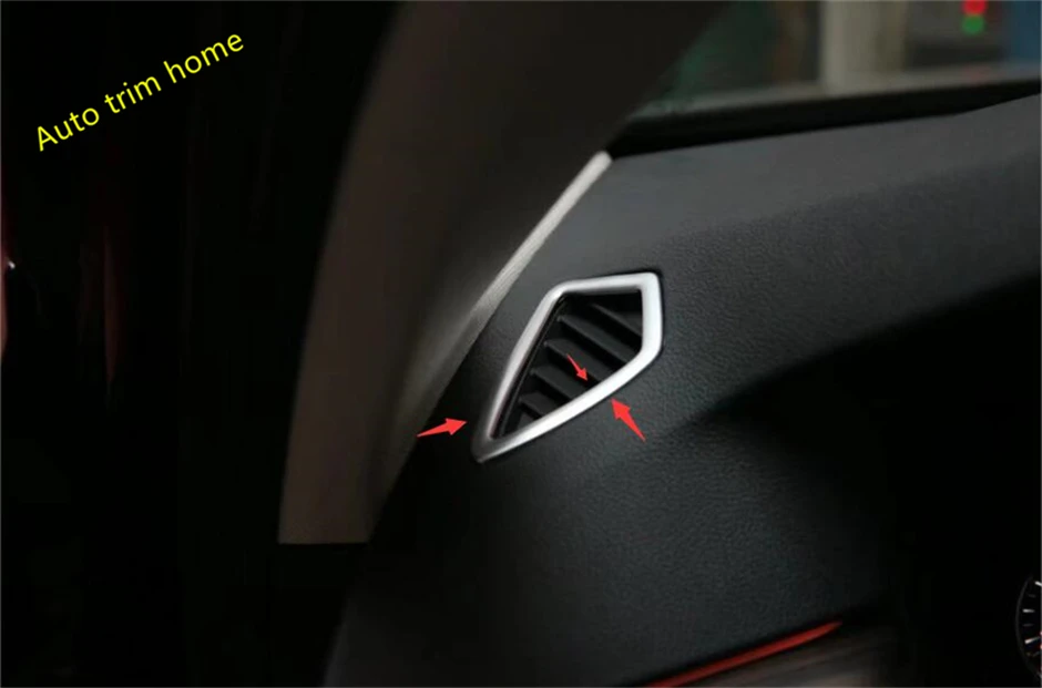 

Lapetus Matte Style Front Side Air Conditioning Outlet Vent Molding Garnish Cover Trim For BMW 5 Series Sedan G30 530I 2017 2018