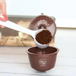 Пластик Эспрессо-фильтр для повторного использования кофе капсулы с кофе контейнер для Dolce Gusto