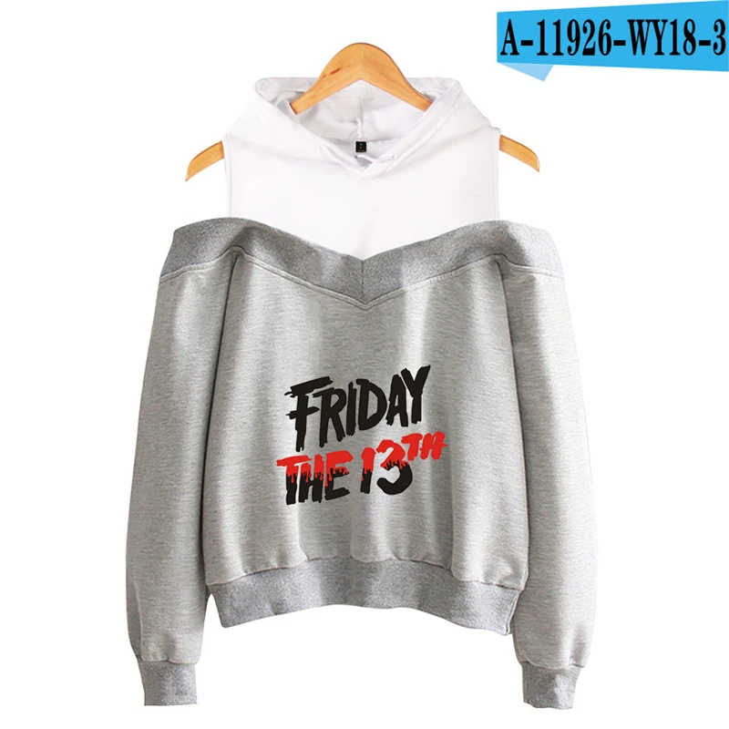 Friday The 13Th Off Shoulder Hoodie The Game Horror Killer Puzzle 2019 Moletom Movie Pink Clothing Oversized 3D Hoodies Women Friday The 13Th Off Shoulder Hoodie The Game Horror Killer Puzzle 2019 Moletom Movie Pink Clothing Oversized 3D Hoodies Women