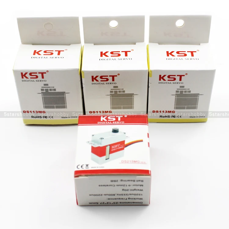 3 шт DS113MG и 1 шт KST DS215MG V3.0 цифровой сервопривод для 450 Вертолет