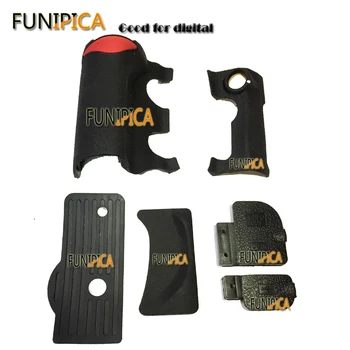 

New 6 pieces Rubber Cover Units Complete Grip Repair Part For Nikon D200 ,3for original, 3for made