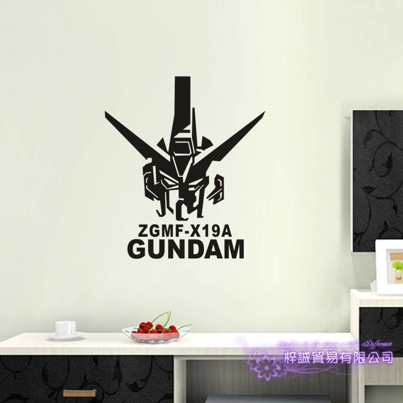 Настенная Наклейка GUNDAM Виниловая наклейка на стену Декор домашнее декоративное