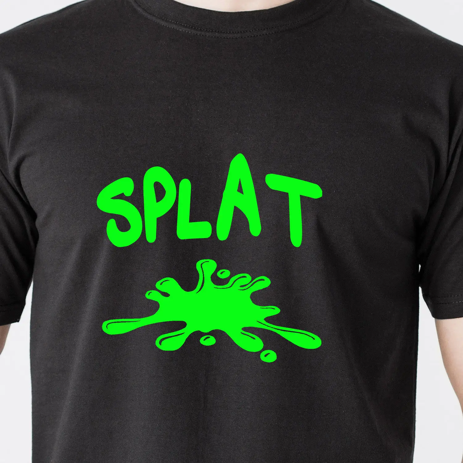 SPLAT paint ball slime hit splash wet 69 play sports винтажная забавная футболка в стиле ретро крутая