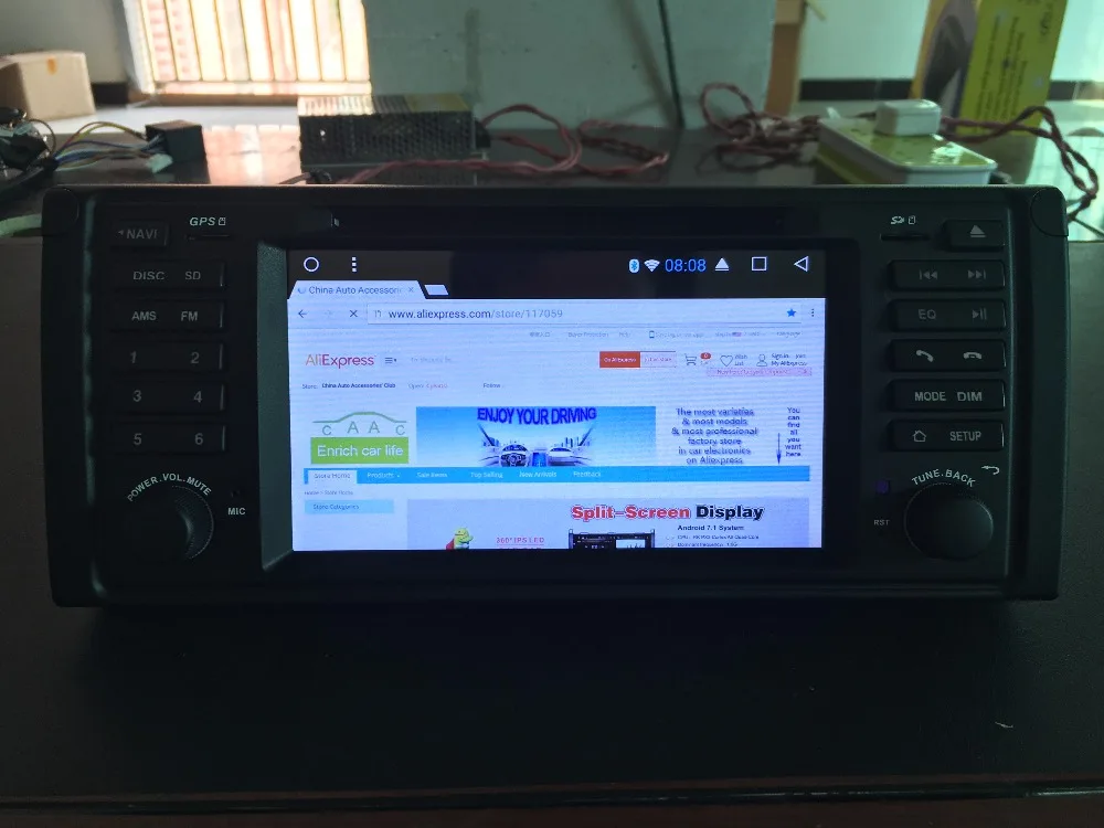Perfect Newest Android 8.1 Octa Core 2G RAM 32G ROM GPS Navi 7" Car DVD Player for BMW E39 5 Series 1996-2003 with BT/RDS/Radio/3G/WIFI 43
