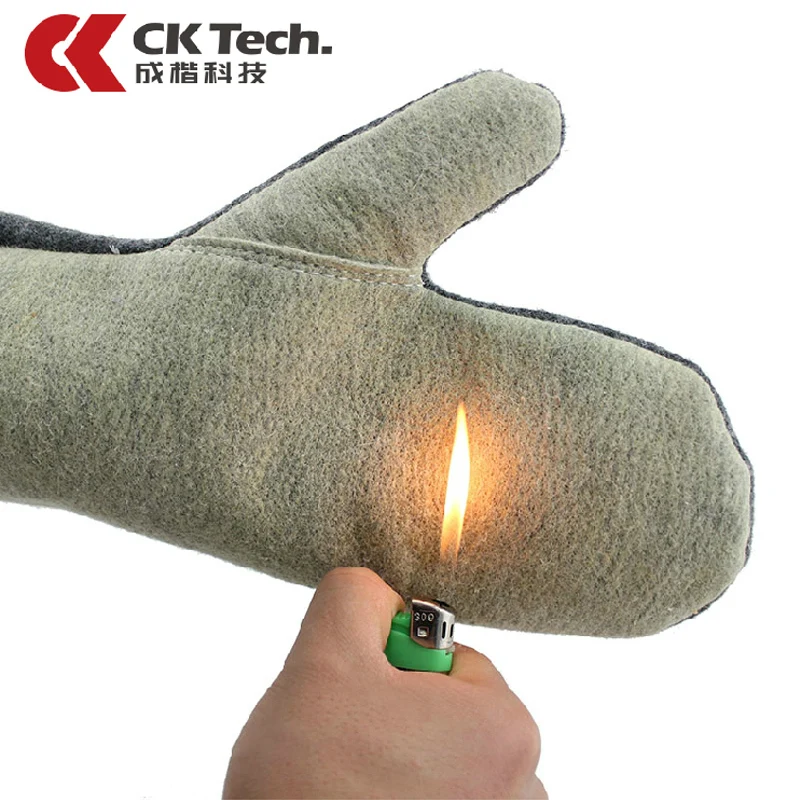 

CK Tech Brand Heat Resistant Microwave Work Safety Gloves Cooking Baking BBQ Oven Mitt Kitchen Safety Glove Free Shipping10000
