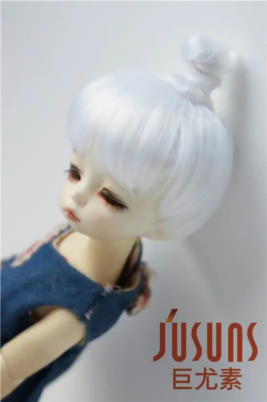 JD363 6-7 дюймов 16-18 см синтетический мохер кукольные парики 1/6 YOSD Updo BJD волосы