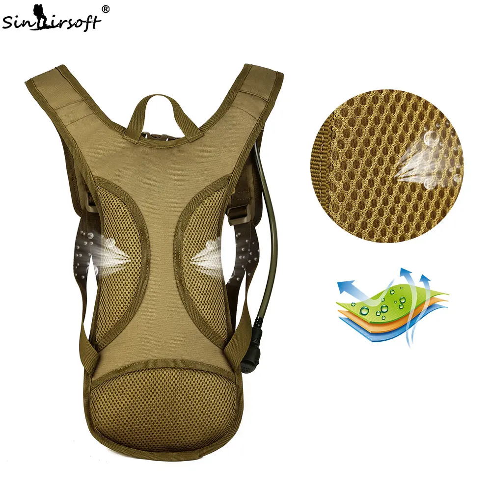 SINAIRSOFT 2.5L военный тактический водный рюкзак нейлон портативный Бег Велоспорт Кемпинг Рыбалка гидратация рюкзак сумка сумки