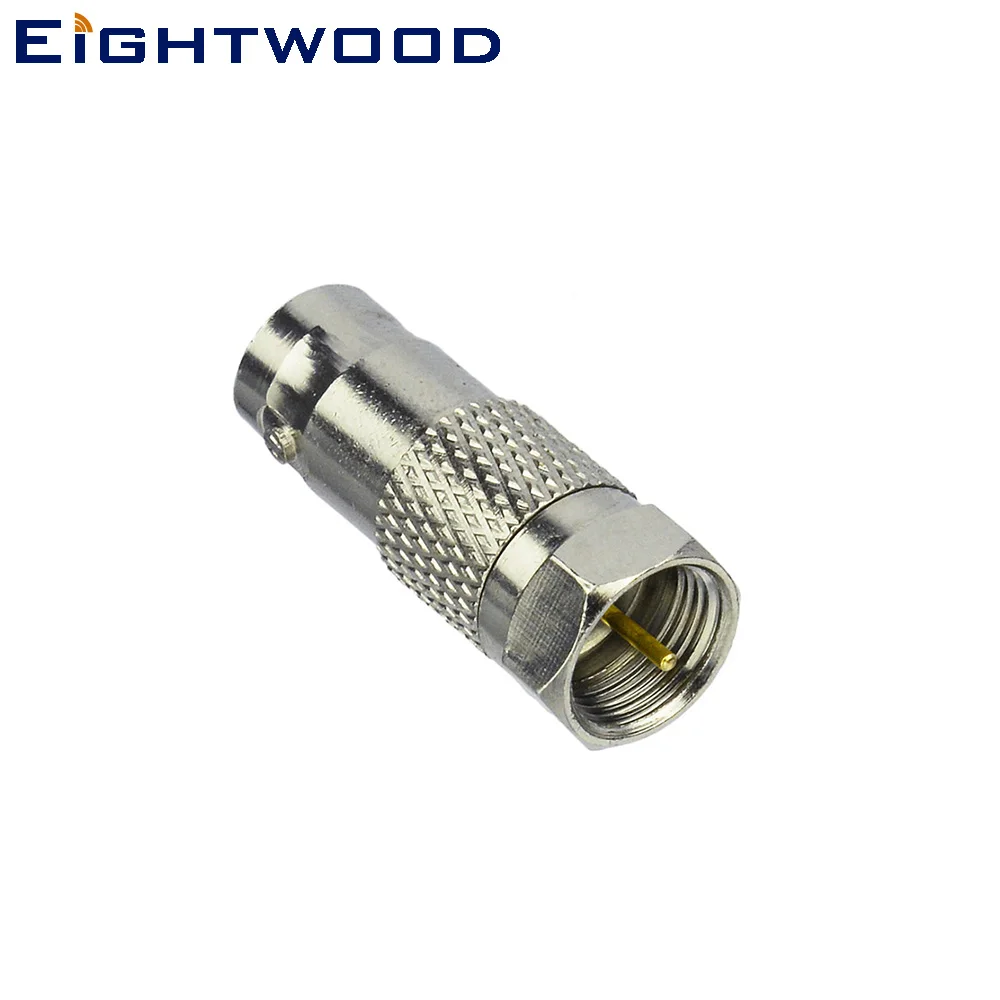 Eightwood 5 шт. BNC Jack to F Разъем RF коаксиальный Видео балун адаптер для монитора CCTV