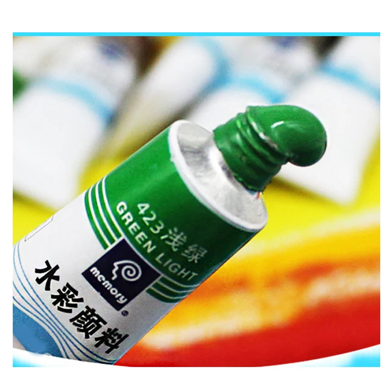 Billig 24 farben 12ml Kunst Aquarell Farben Set Rohr Professionelle Wasser Farbe Malen für Stoff Zeichnung Künstler pigment kunst liefert