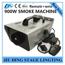 Лучшая цена 900 Вт дымовая машина, пульт дистанционного управления+ проводное управление противотуманная машина Профессиональное сценическое освещение DJ оборудование дымогенератор